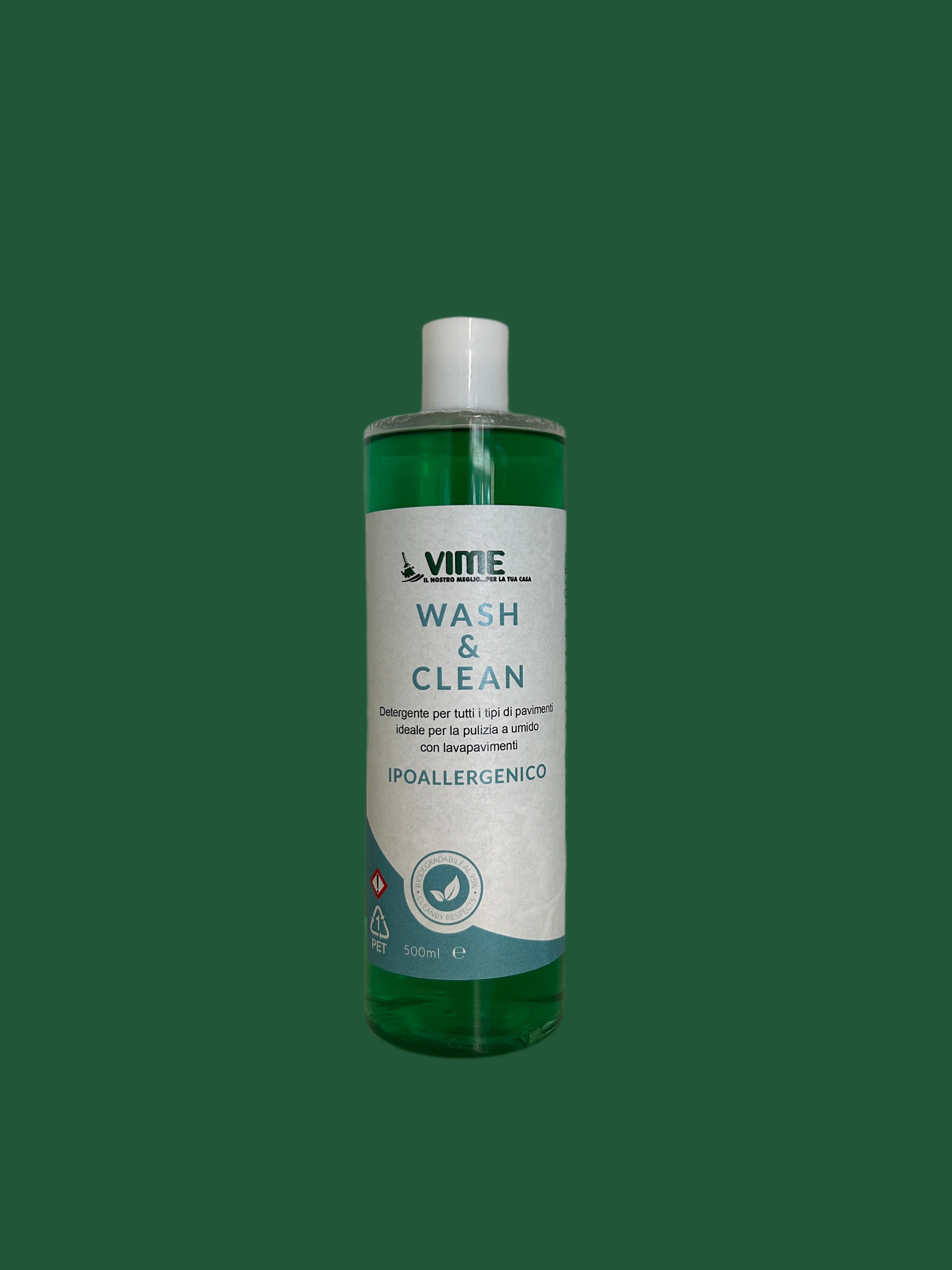 VIME Wash & Clean – Detergente Ipoallergenico per Tutti i Pavimenti (500 ml) SP520/SP530/600/7 Lavapavimenti