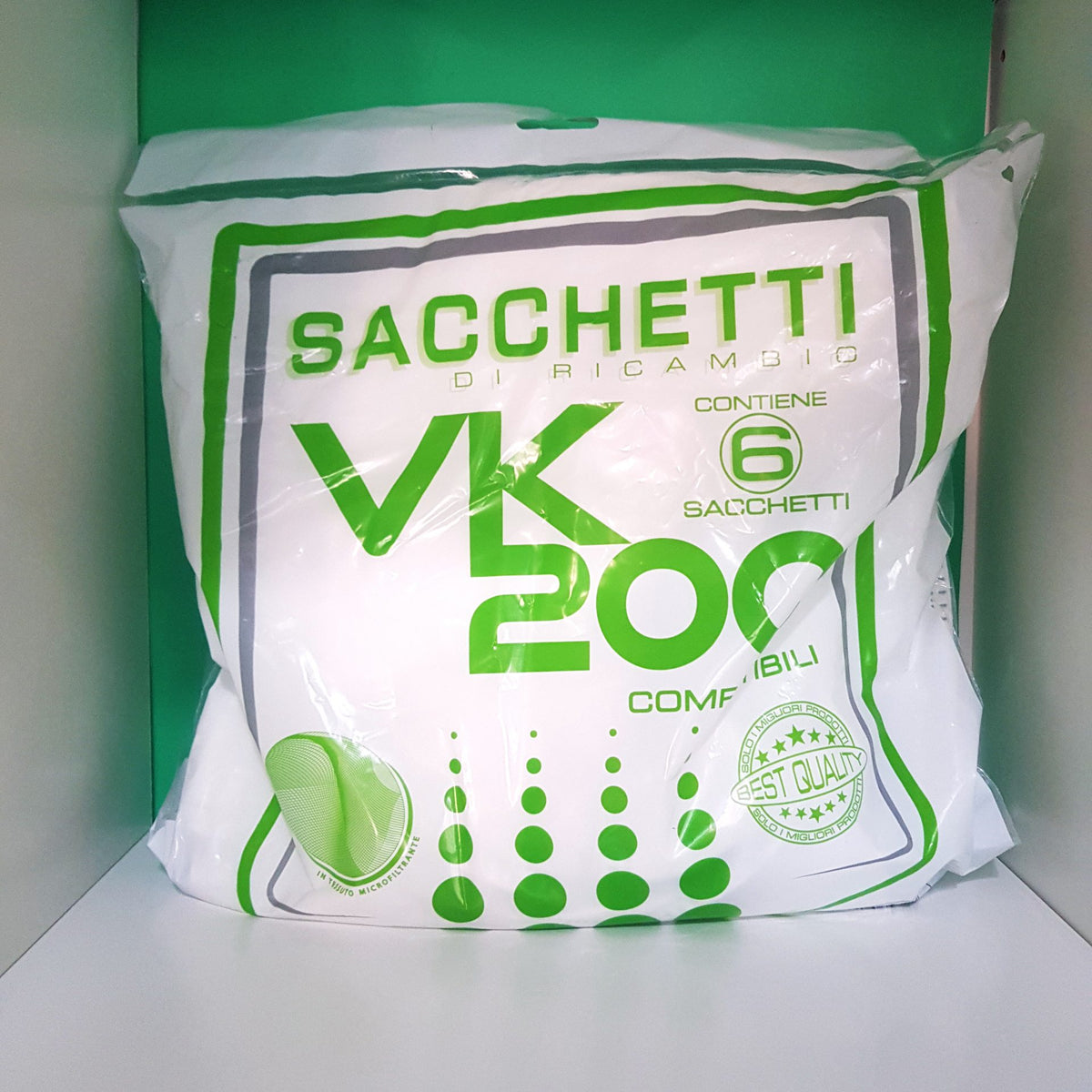 6 Sacchetti Per Aspirapolvere Vorwerk Folletto VK200/VK220s - Microfibra 5 Strati Con Carboni Attivi - Foto 10